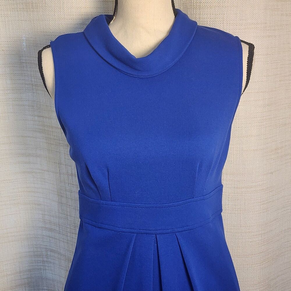 Maggy London Royal Blue Dress Womens Size 6 Career Sleeveless Sheath